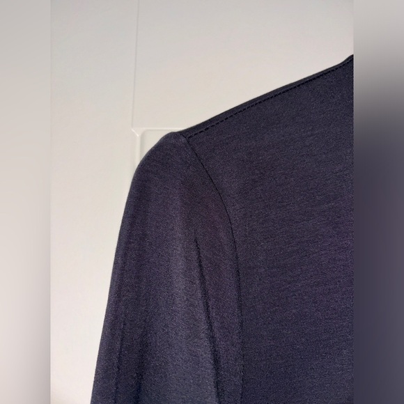 Eileen Fisher Fine Jersey Turtleneck Top Women L Basic Layering Long Line NEW - Picture 4 of 7